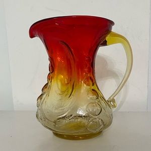 Vintage L.E. Smith Amberina Glass Small Pitcher Creamer